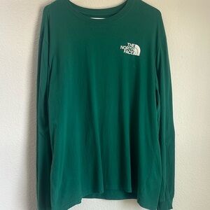 The North Face Green Long Sleeve Shirt XL